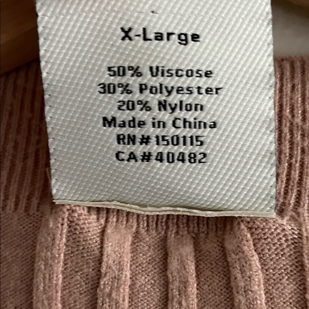 Varley Maeve Ribbed Knit Midi Dress Women’s XL Warm Taupe Neutral Short Sleeve - Picture 11 of 13
